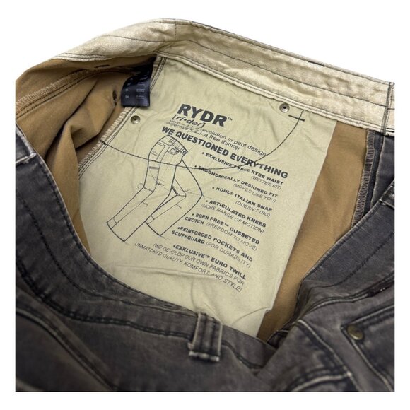 KUHL Vintage Patina Dye Outdoor Designer Casual Denim Jeans Mens 38x32 - Picture 4 of 8